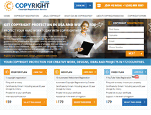 Tablet Screenshot of copyrightweb.com